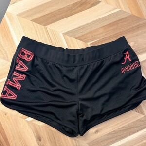 PINK Victoria's Secret Alabama Crimson Tide Mesh Athletic Micro Shorts Black M